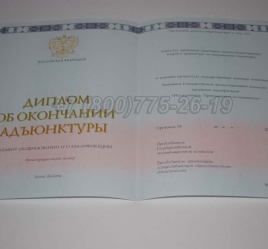 Диплом Адъюнктуры 2016г в Волжске